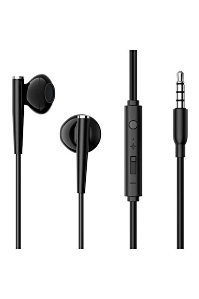 Joyroom Wired Earphones (JR-EW04), Microphone, Jack 3.5mm, Half-In-Ear, Black