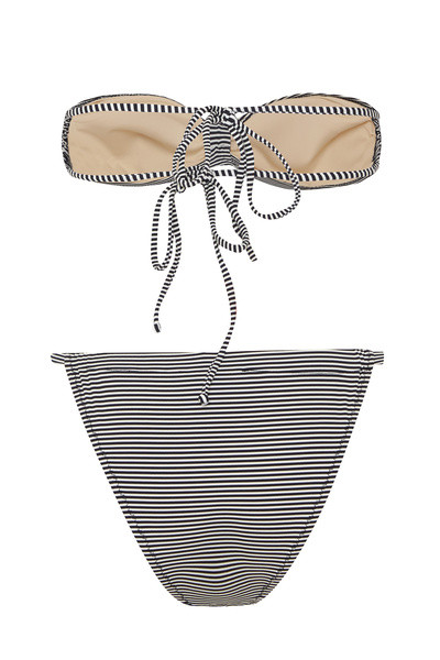 AQUELLA Λεπτό μπικίνι με μαύρη ρίγα χωρίς τιτλό