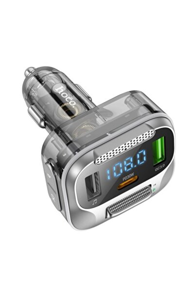 Hoco Modulator FM HOCO, PD 30W, QC3.0, Bluetooth 5.0, încărcător auto cu port...
