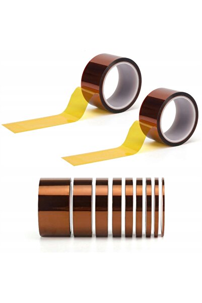 Rosfix Set Bandă Kapton 12mm + 15mm x 30M | Rezistentă 240°C, Adeziv Siliconic