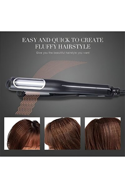 Flippy Ceramic Hair Waver, Max 2106C, LED Light, 2 Temp Settings, Lock Function, 31 x 3.5 cm, Black