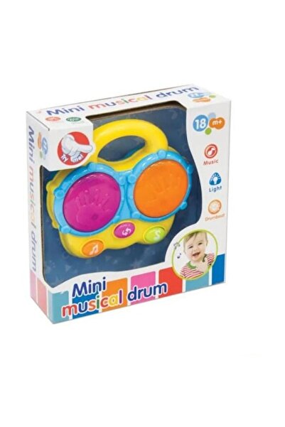 Toy Tobă muzicală pentru copii cu lumini și sunete – Galbenă