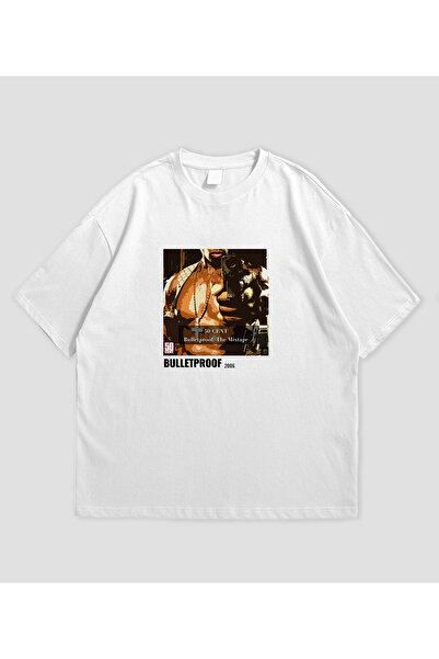 SVART WEAR 50 Cent - Tricou oversize unisex pentru album