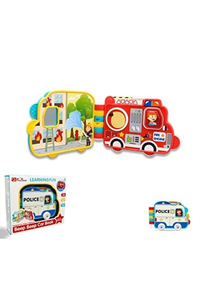 Toy Toy Toy Carte muzicală electronică – Mașină de poliție, broșură interactivă pentru bebeluși