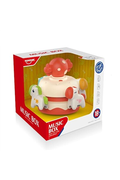 Toy Carusel muzical educativ Huanger, roz