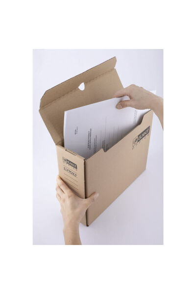 D.Rect A4 kraft filing box 100 mm 1100