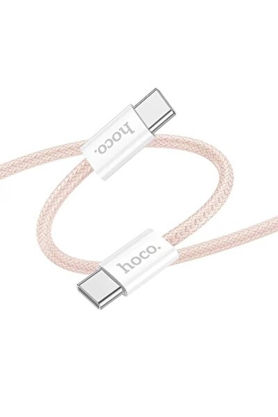 Hoco (X104) Data and Charging Cable, USB-C, PD60W, QC3.0, Braided, 2m, Pink