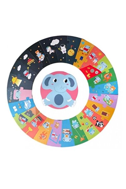 OEM Educational Game, Little Elephant Kabi's Routine Puzzle with 24 Big Pieces