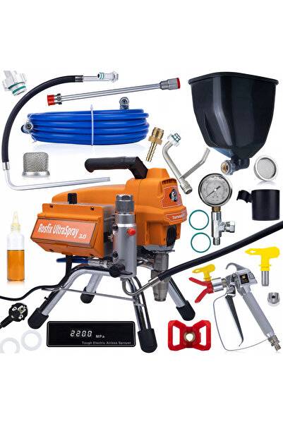 Rosfix Agregat Pistol Vopsea Tornado RT3 | 2200W 22MPa Set UltraSpray 6L