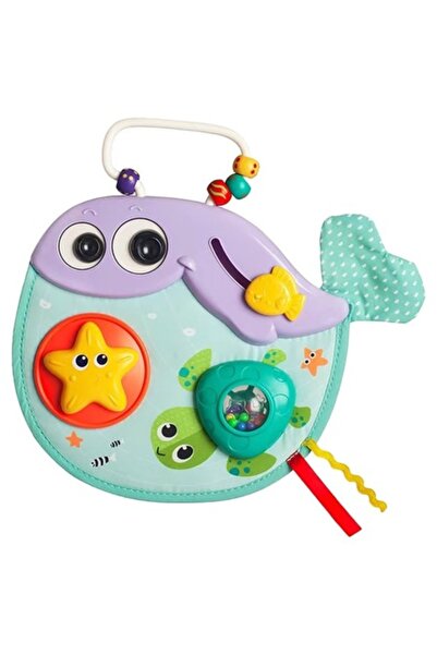 The Toy Jucărie zornăitoare multifuncțională – Balenă, 25x23 cm, Multicoloră