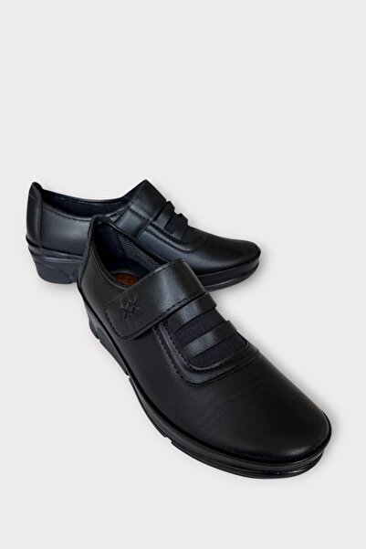 Liger Velcro Orthopedic Mother Women's Casual Shoes Black