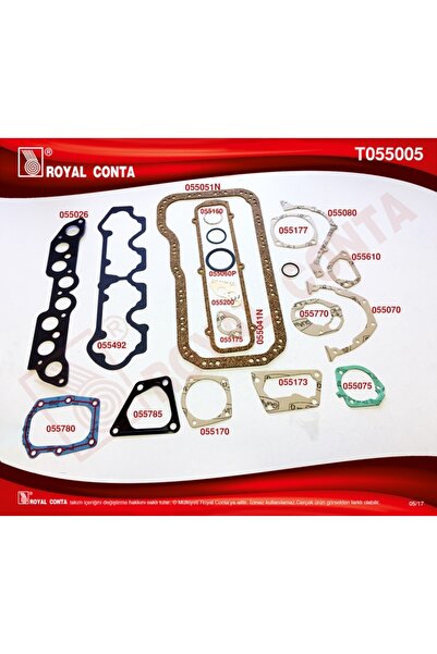 Royal Tofas Motor Takım Contası Yarım Kecesiz Silindir Kapaksız Tempra 1,6 - ...