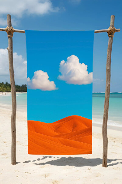 BETHA Desert Patterned Cotton Beach Towel – Patterned Design – 75X150 cm