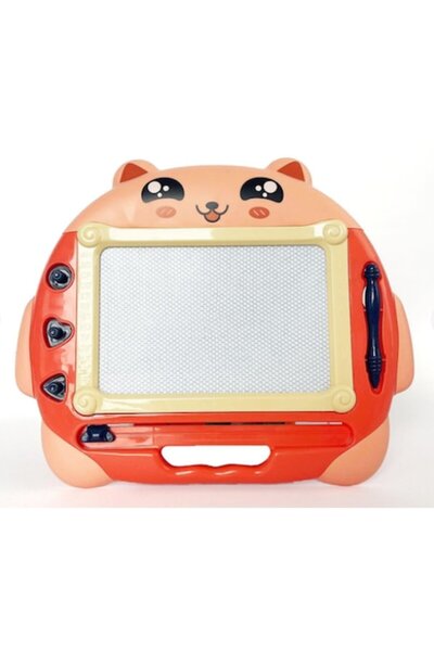 Toy Toy Toy Tablă magnetică de desen cu ștampile magnetice – Pisicuță, dimens...