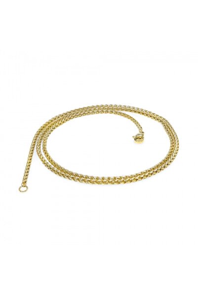 FM Yellow Color Steel Necklace 2.5mm 3183Cek012