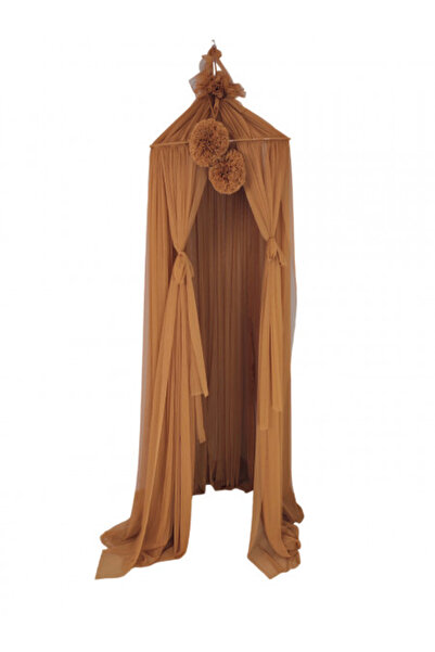 Koell Baldachin suspendat din Tul, Koell, cu Suport metalic, pentru patut copii / loc de joaca, Cinnamon