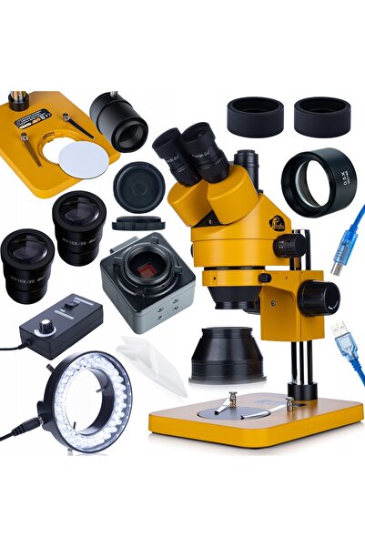 Rosfix Microscop Trinocular Mercury S 7–45x | Cameră 5MP + LED + Barlow 0.5x Set