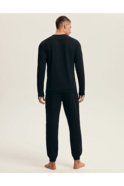 Henderson Men's Classic Pajama Set Longsleeve T-Shirt & Long Pants 100% Cotton | Musk