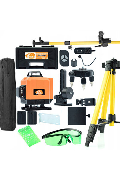 Rosfix Set Nivela Laser Orange Tiger ROT16L | 16 linii, IP54, 25m, stâlp 350cm
