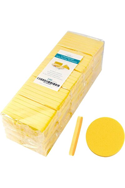 WH APPEARUS Facial Sponges – 240 PVA Compressed Face Sponges for Cleansing & Makeup Removal