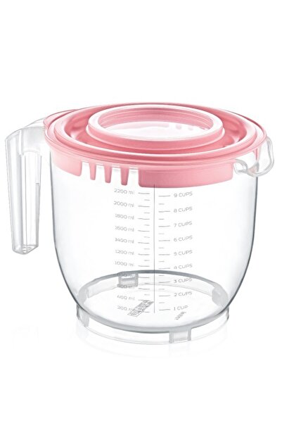 Dünya Mixer Bowl with Lid and Measurement, 2.2 L