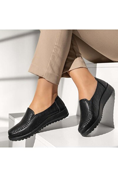 BMoD Pantofi sport negri pentru femei cu inserție din material elastic MOD00220