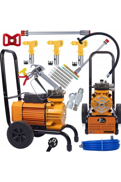Rosfix Spray Gun SBS03 Set | 3500W 22MPa 18L/min With Filters & Nozzles