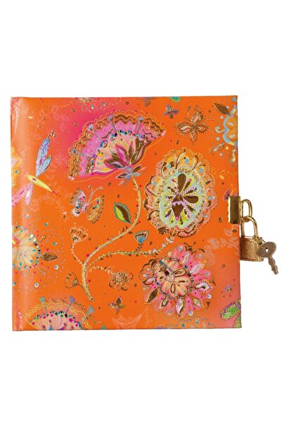 Turnowsky Locket diary Goldbuch Silver Moon orange 17x17 cm