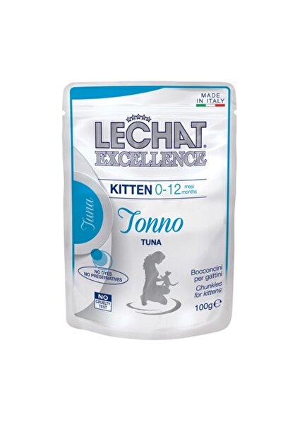 Monge Hrana Umeda Pentru Pisici, LeChat Excellence Kitten Junior, Cu Ton, 100 g