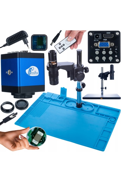 Rosfix Earth Pro Microscope Set + 2MP HDMI Camera + Antistatic Mat 480x320mm