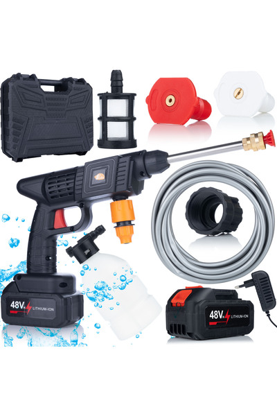 Rosfix Aparat de Spălat Black Whale BW21V | 30 Bar, 1000W, 5L/min, 2x Baterii