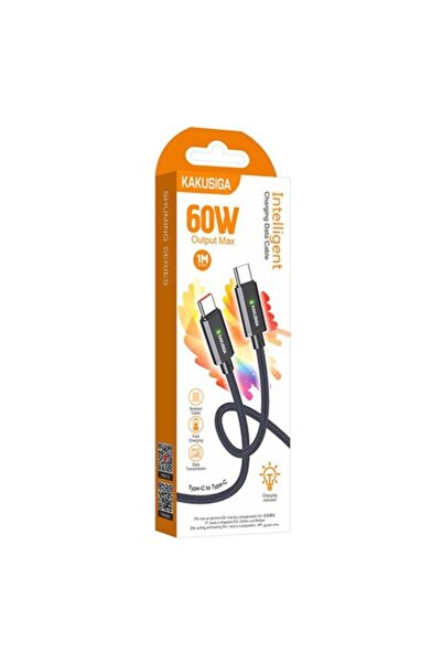 KAKU Cablu Date si Incarcare (KSC-967), USB-C, PD60W, QC3.0, 1m, Negru