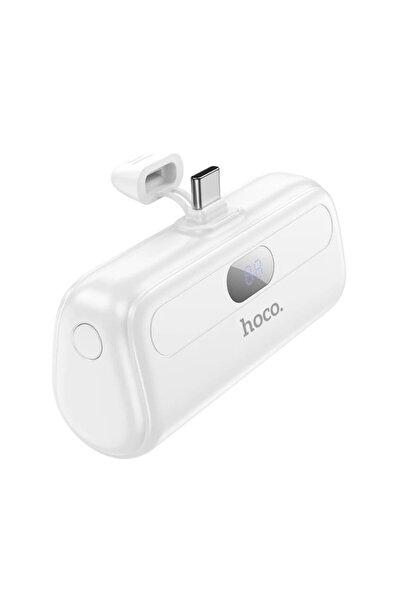 Hoco External Battery USB-C, 5000mAh - Cool (J116) - White