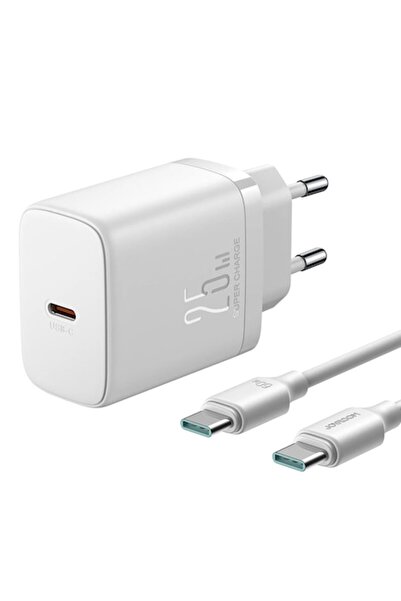 Joyroom Încărcător Type-C, 25W + cablu Type-C la Type-C, 1m, policarbonat, JR TCF11