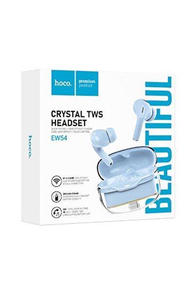 Hoco Căști wireless EW54, intraauriculare, BT 5.3, 300mAh, Rayo, albastre
