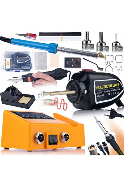 Rosfix Set Stație Lipire 2în1 + Zszywacz + Fier de Lipit | 660W + 100W + 80W