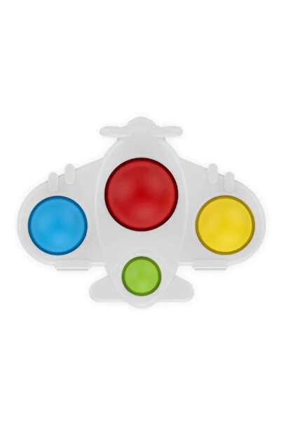 Toy Pop-it din silicon, tabla de tip flip, jucării pentru motricitate fina pentru copii, avion