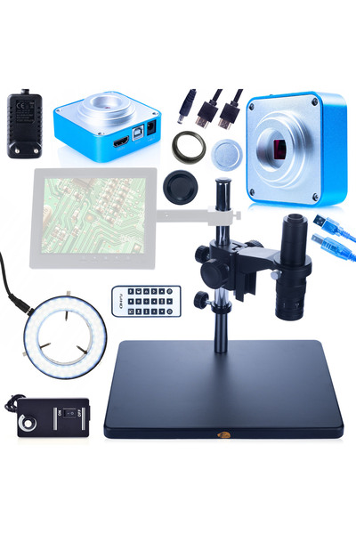 Rosfix Set Microscop Digital Earth Pro + Cameră HDMI + Iluminator LED 56x
