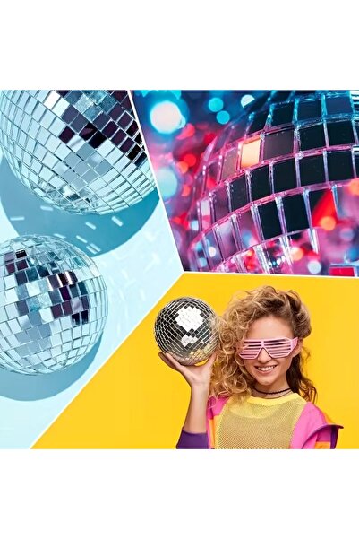 N&M STORE Αυτοκόλλητο Πάνελ Διακόσμησης Καθρέφτη Τετράγωνο Ασημί Γυάλινο Μωσαϊκό Πλακάκια 30x30 εκ.