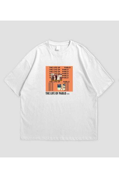 SVART WEAR كاني ويست - تي شيرت كبير الحجم للجنسين