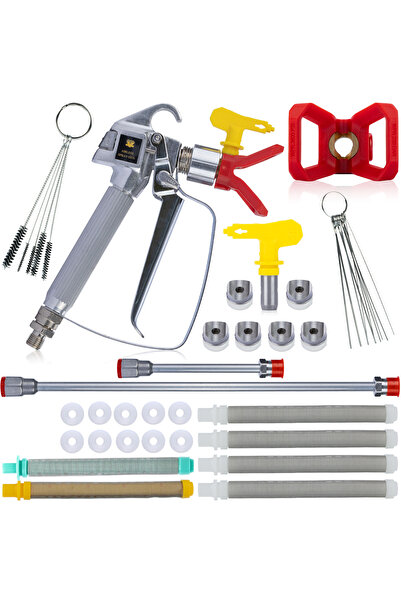 Rosfix Set Pistol Vopsit + Duza 517 + Lance 30/100cm | 248 Bar | Filtre + Garnituri