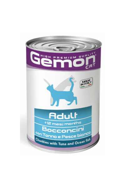 Monge Wet Cat Food, Adult Hamon, With Tuna and Ocean Fish, 415 g