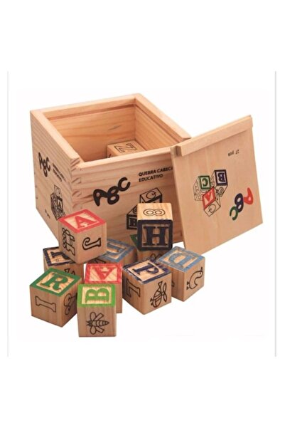 OEM Wooden blocks with letters, numbers, animals, and fruits, 48 pieces