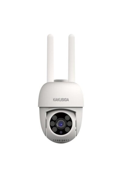 KAKUSİGA Camera Video de Exterior, Full HD, Nightvision Infrared, Wi-Fi, WHITE