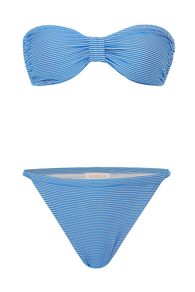AQUELLA Bikini Starplez cu dungi albastre