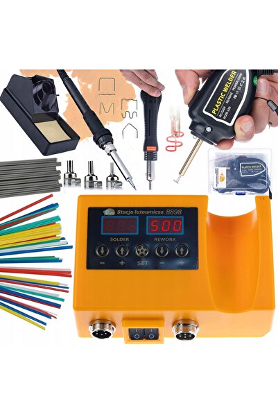 Rosfix Stație Lipire 2în1 OH660 + Zszywacz Plastic 100W | Set Complet Sudură PP–PVC