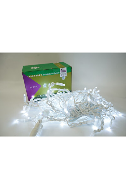 Flippy ® Instalație de Crăciun tip franjă cu bliț, IP65, Secțiune 5 m, 120 LE...