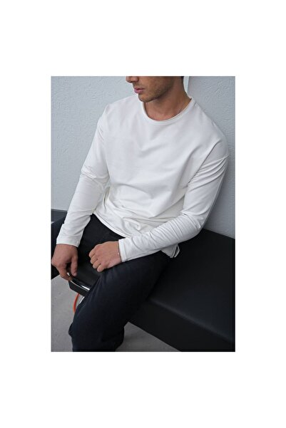 perasttesktil Men's Oversized Basic Two Thread Sweatshirt