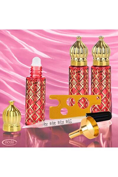 zioda smart essentials Set 3 recipiente sticla 8ml roll-on, zioda smart essentials®, accesorii utile incluse, ARABIAN LUXU