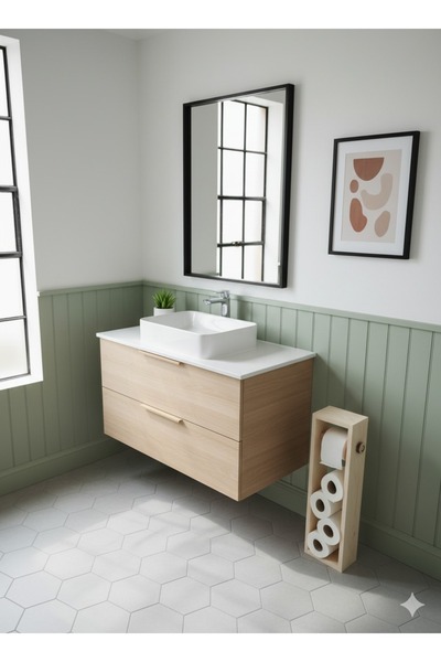 woodretro Suport din lemn pentru hârtie igienică. Suport pentru hârtie igienică.